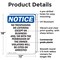 Signmission No Trespassing Or Loitering Except OSHA Notice Sign, Plastic, 12in W x 18in L, 2PK OS-2PACK-NS-P-1218-V-14954 - alternate 2